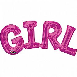 Amscan GIRL fólia lufi