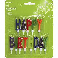 Amscan Gyertyák - Happy Birthday betűk