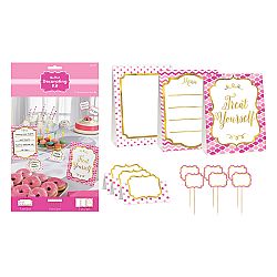 Amscan Papír dekorációk Candy bar - rózsaszín