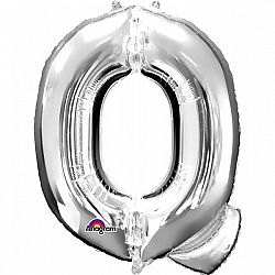 Amscan Q betű fólia lufi 86 cm - ezüst