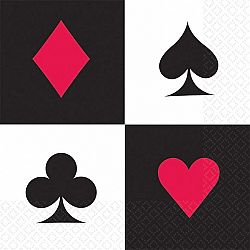 Amscan Szalvéták - casino 16 db