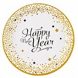 Amscan Tányérok - Happy New Year 8 db
