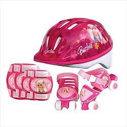 Gyerek korcsolya Barbie + testvédők