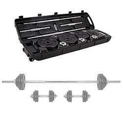 Kofferes súlyzó szett inSPORTline 50 kg