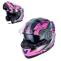 Nyitható sisak W-TEC YM-925 Magenta