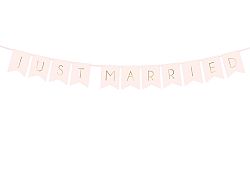 PartyDeco Banner - Just Married 1,55 m