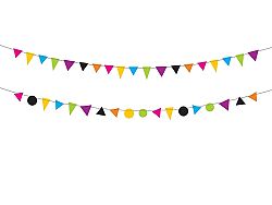 PartyDeco Girland - Monster 1,5 m