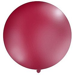 PartyDeco Gömb latex Jumbo lufi 1m - bordó