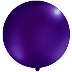 PartyDeco Gömb latex Jumbo lufi 1m - lila