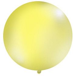 PartyDeco Gömb latex Jumbo lufi 1m - sárga