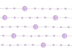 PartyDeco Gyöngy girlandok - levendula