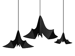 PartyDeco Halloween dekoráció - denevérek