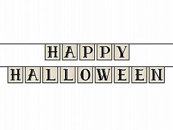 PartyDeco Happy Halloween girland 210 m