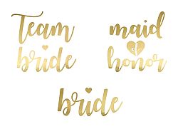 PartyDeco Ideiglenes tetoválás - Team Bride