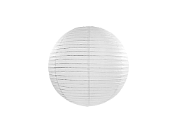 PartyDeco Kerek papír lampion - fehér 20 cm