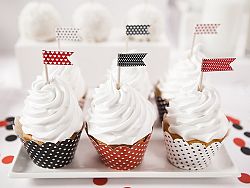 PartyDeco Muffin kosarak - katicabogaras 6 db