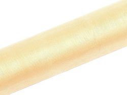 PartyDeco Organza - krémszínű 16cm x 9m