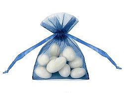 PartyDeco Organza tasak - égszínkék