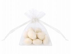 PartyDeco Organza tasak - fehér