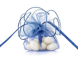 PartyDeco Organza tasak - királykék