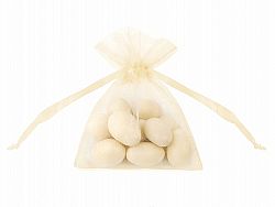 PartyDeco Organza tasak - krémszínű