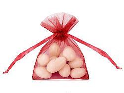 PartyDeco Organza tasak - piros
