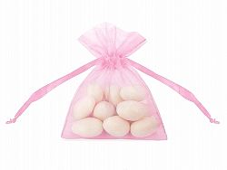 PartyDeco Organza tasak - rózsaszín