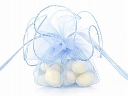 PartyDeco Organza tasak - világoskék