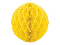 PartyDeco Papír gömb - sárga 40 cm