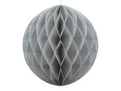 PartyDeco Papír gömb - szürke 40 cm