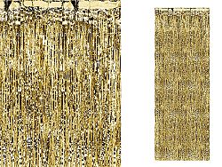 PartyDeco Party függöny - arany 90 x 250 cm