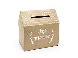 PartyDeco Pénzgyűjtő doboz Just Married