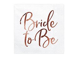 PartyDeco Szalvéták - Bride to be