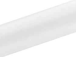 PartyDeco Szatén - fehér 16 cm x 9 m