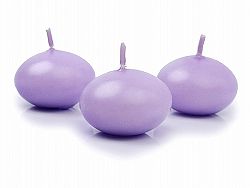 PartyDeco Úszógyertyák - lila 1 db