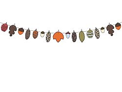 PartyDeco Woodland girland 2,6 m