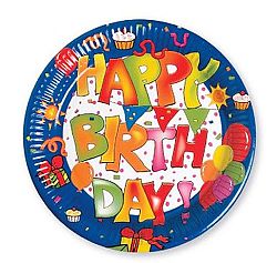 Procos Tányérok - Happy Birthday 10 db