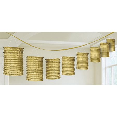 Amscan Arany girland lampionokkal