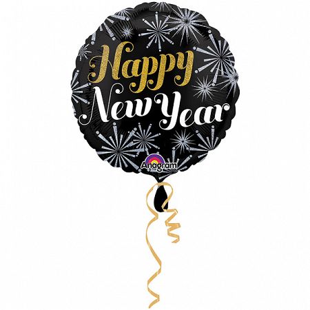Amscan Happy New Year fólia lufi
