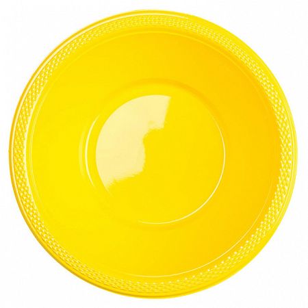 Amscan Műanyag tálak - sárga 10 db