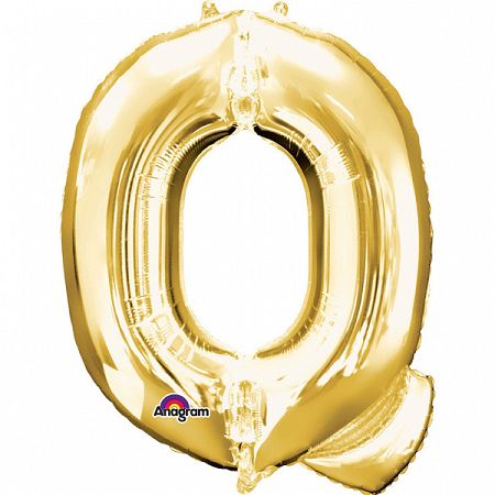 Amscan Q betű fólia lufi 86 cm - arany