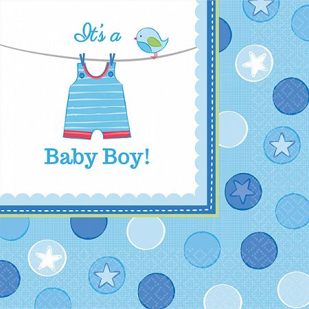 Amscan Szalvéták - Baby Boy