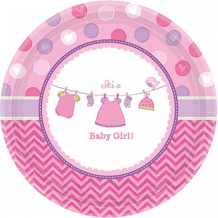 Amscan Tányérok - Baby Girl