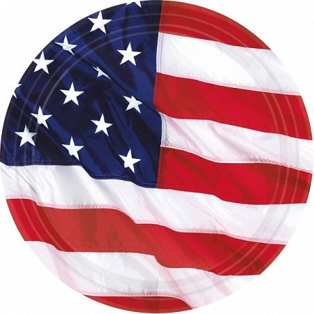 Amscan Tányérok - USA 8 db