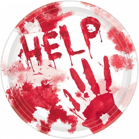 Amscan Véres tányérok - HELP