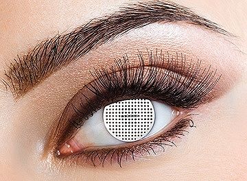 Eyecasions Kontaktlencse - White Mesh