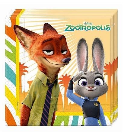HeliumKing Szalvéták - Zootropolis