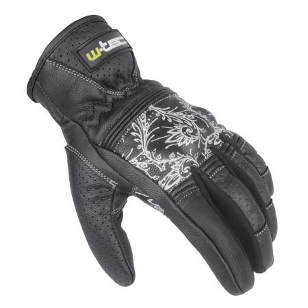 Női bőr motoros kesztyű W-TEC NF-4206