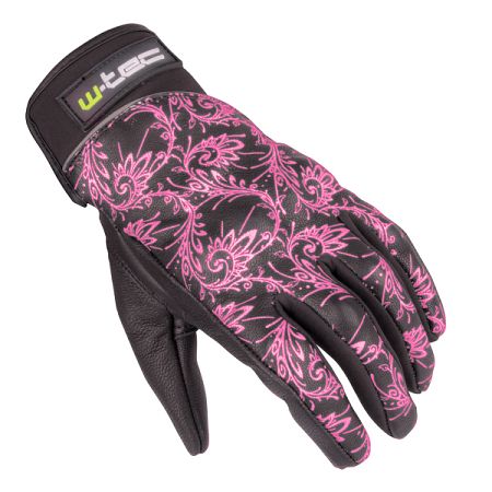 Női bőr motoros kesztyű W-TEC NF-4208