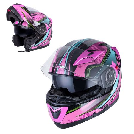 Nyitható sisak W-TEC YM-925 Magenta